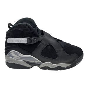Air Jordan 8 Retro (GS) Youth Size's Black/Gunsmoke-Metallic Silver FN5190 001
